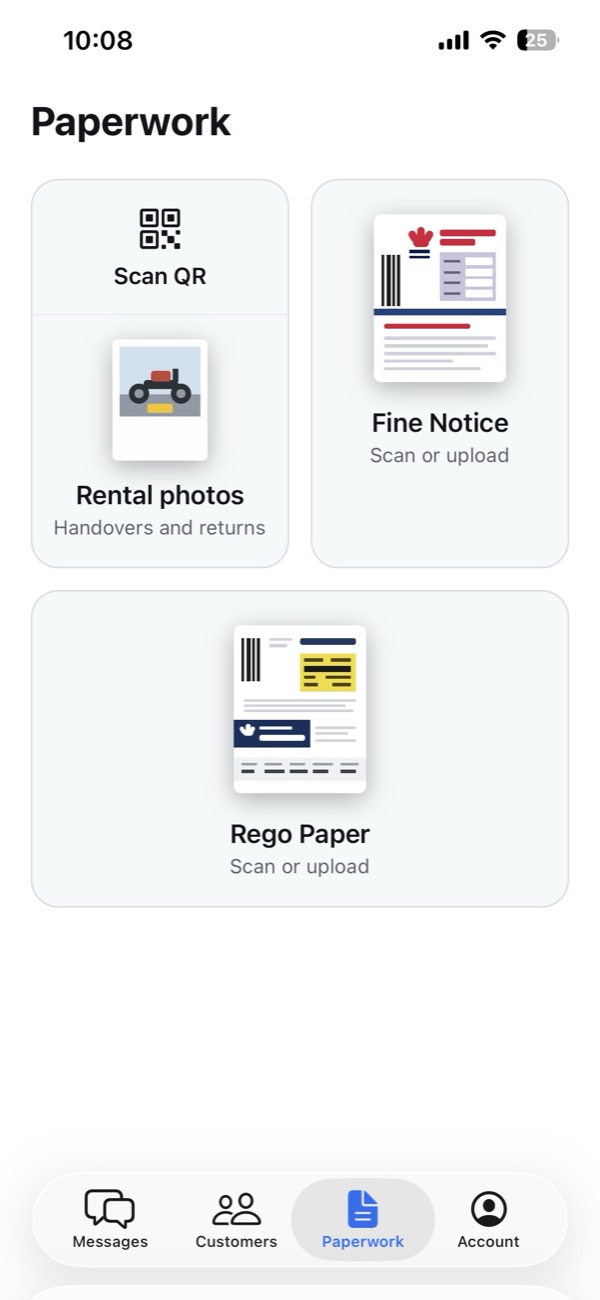 AI paperwork in the Baze app